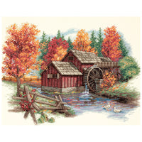 Glory Of Autumn Counted Cross Stitch Kit-14"X11" 14 Count