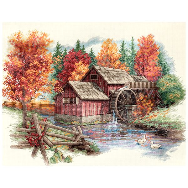 Glory Of Autumn Counted Cross Stitch Kit-14"X11" 14 Count