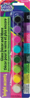 Americana Gloss Enamels Paint Pots 8/Pkg-Bright Accents