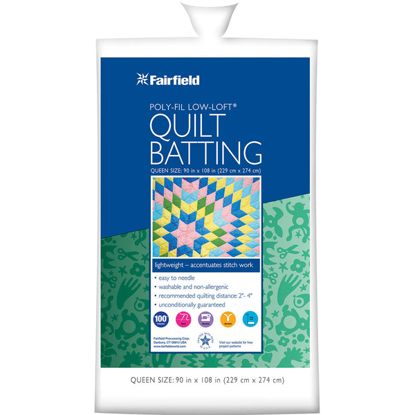 Low-Loft Bonded Polyester Batting-Queen Size 90"X108" FOB: MI