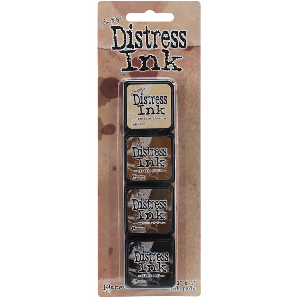 Distress Mini Ink Pads 4/Pkg-Kit 3