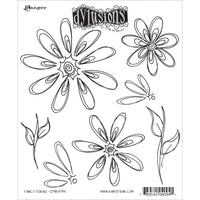 Dyan Reaveley's Dylusions Cling Stamp Collections 8.5"X7"-Fancy Florals