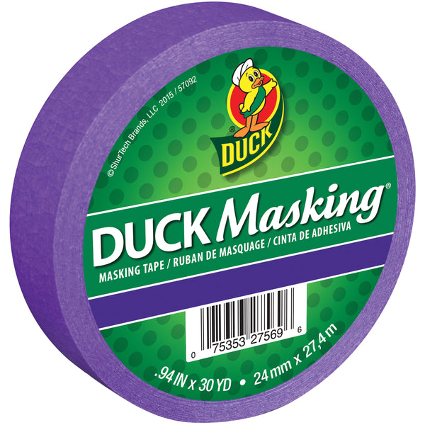 Duck Masking Tape .94"X30yd-Purple