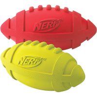 Nerf Squeaker Football 7" 2/Pkg-Red & Green