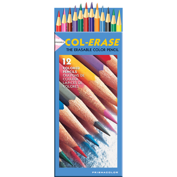 Prismacolor Col-Erase Erasable Colored Pencils 12/Pkg-Assorted