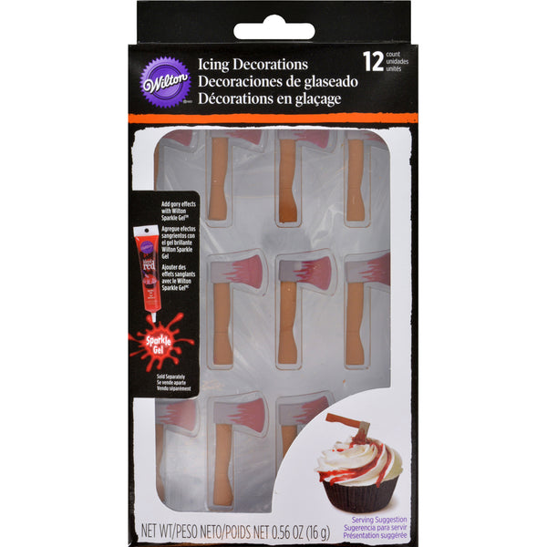 Royal Icing Decorations 12/Pkg-Bloody Axe