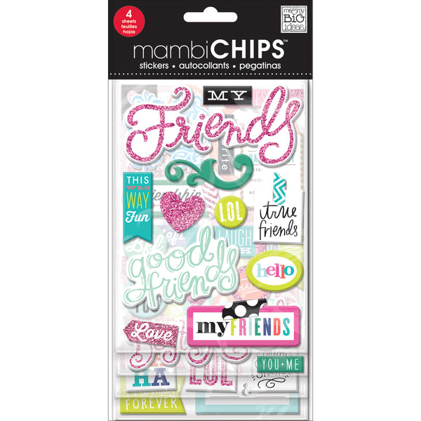 Chipboard Value Pack-Good Friends