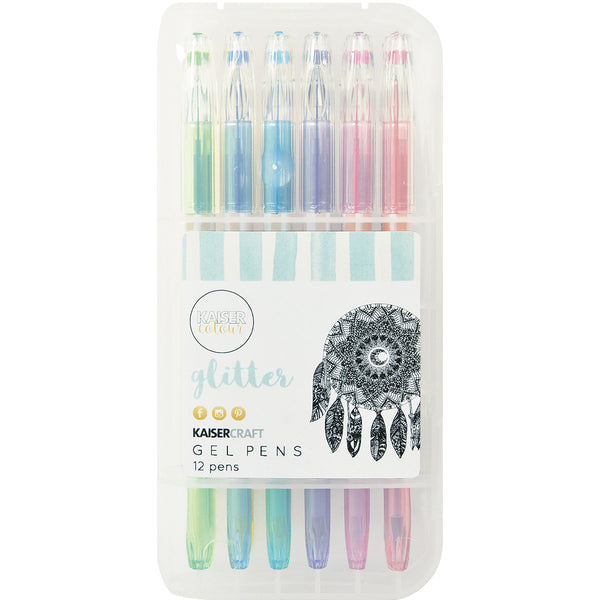 KaiserColour Gel Pens 12/Pkg-Glitter