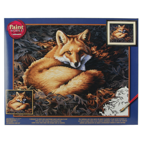 Paint Works Paint By Number Kit 20"X16"-Sunlit Fox