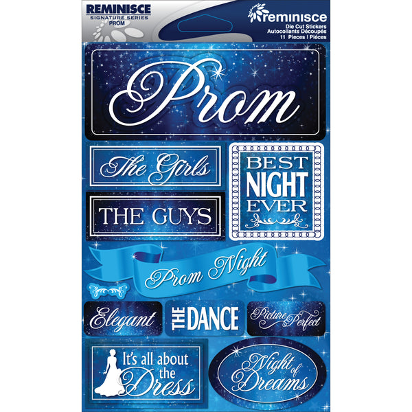 Signature Dimensional Stickers 4.5"X6" Sheet-Prom
