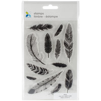 Momenta Clear Stamps 4"X7.5"-Assorted Feathers