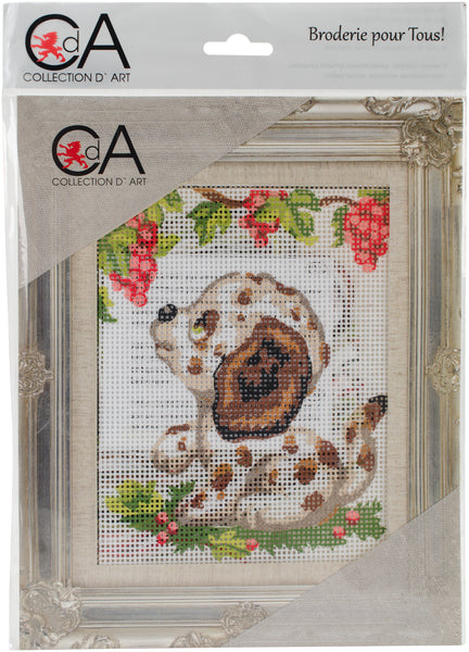 Collection D'Art Stamped Needlepoint Kit 20X25cm-Dalmation Puppy