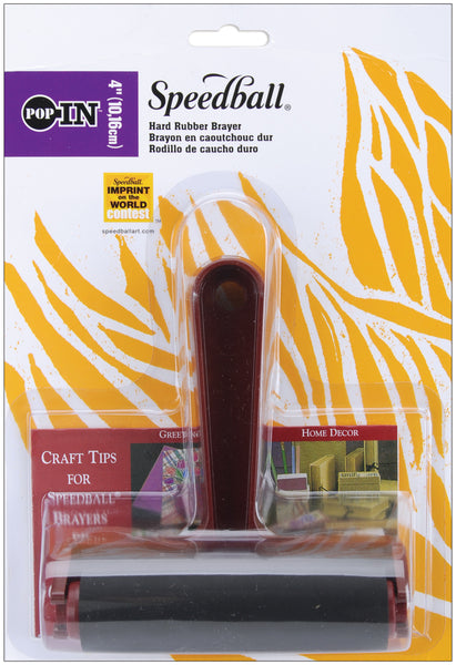 Speedball Brayer 4"-Hard Rubber