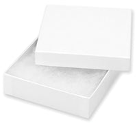 Jewelry Boxes 3.5"X3.5"X1" 6/Pkg-White