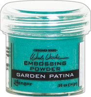 Wendy Vecchi Embossing Powder .63oz-Garden Patina