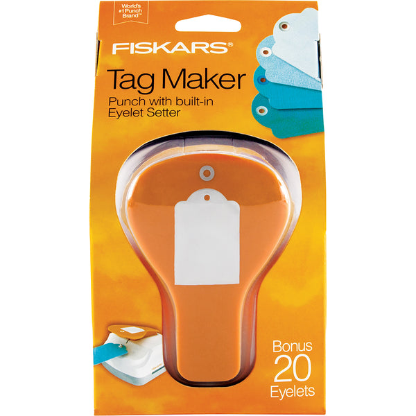 Fiskars 3-In-1 Tag Maker Punch-Standard