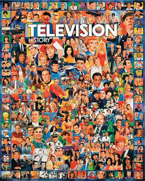 Jigsaw Puzzle Ultimate Trivia 1000 Pieces 24"X30"-Television History