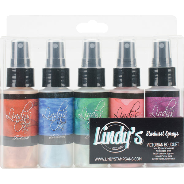 Lindy's Stamp Gang Starburst Sprays 2oz 5/Pkg-Victorian Bouquet