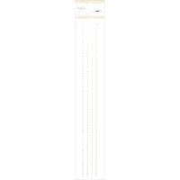 Self-Adhesive 3mm Pearl Strips 12" 4/Pkg-White