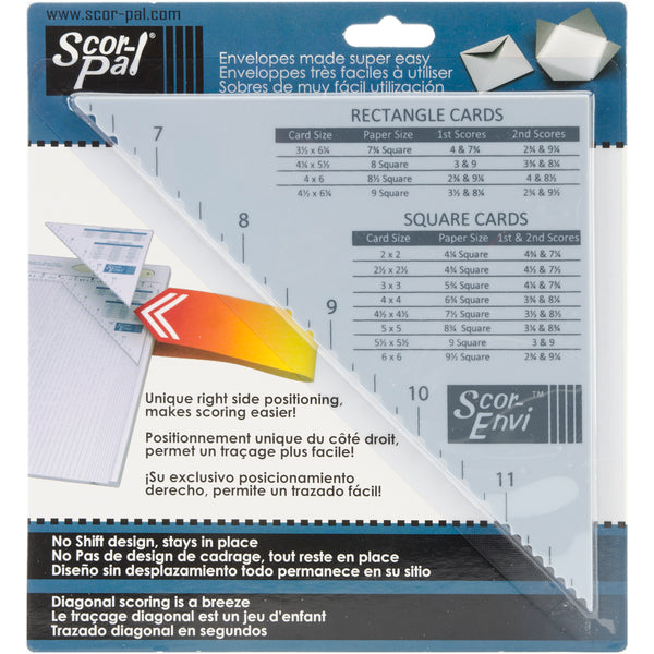 Scor-Envi Diagonal & Envelope Template-For Scor-Pal