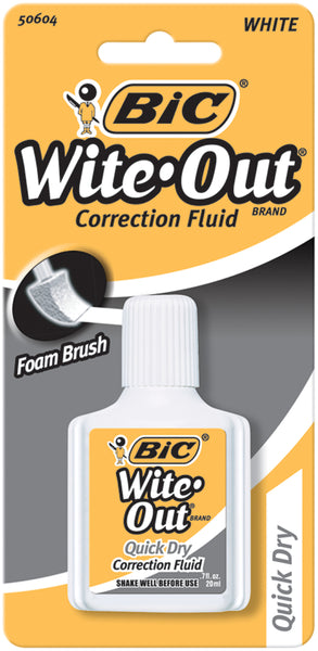 BIC Wite-Out Quick Dry Correction Fluid-.7oz