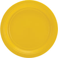 Big Party Pack Luncheon Plates 7" 50/Pkg-Sunshine Yellow
