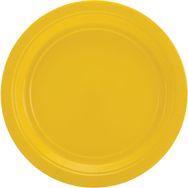 Big Party Pack Luncheon Plates 7" 50/Pkg-Sunshine Yellow
