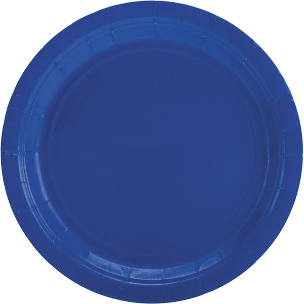 Big Party Pack Luncheon Plates 7" 50/Pkg-Bright Royal Blue