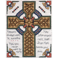 Celtic Cross Counted Cross Stitch Kit-8"X10" 14 Count