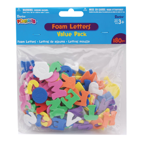 Foam Stickers 180/Pkg-Alphabet