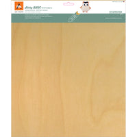 BARC Wood Sheet W/Adhesive Backing 12"X12"-White Birch