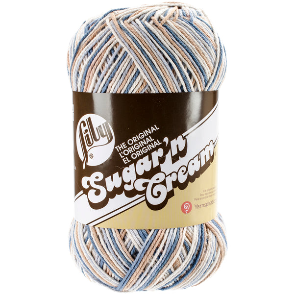 Sugar'n Cream Yarn - Ombres Big Ball-Cottage Blues