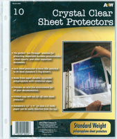 Page Protectors 9.25"X11.25" 10/Pkg-Clear