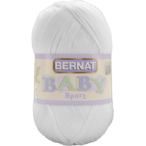 Baby Sport Big Ball Yarn - Solids-Baby White