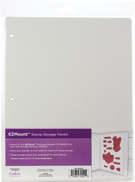 EZMount Lightweight Stamp Storage Panels 5/Pkg-8.5"X11"