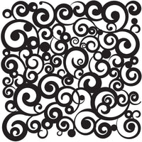 Crafter's Workshop Template 12"X12"-Cosmic Swirl