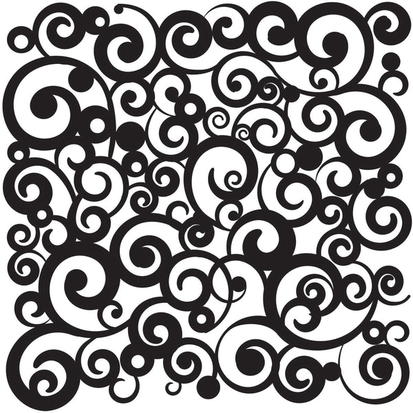 Crafter's Workshop Template 12"X12"-Cosmic Swirl