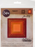 Tim Holtz Framelits Dies 6/Pkg-Stitched Squares