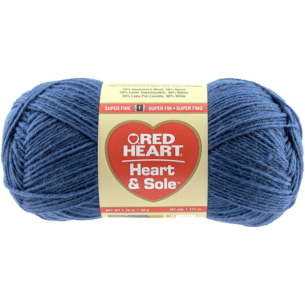 Red Heart Heart & Sole Yarn-Blue