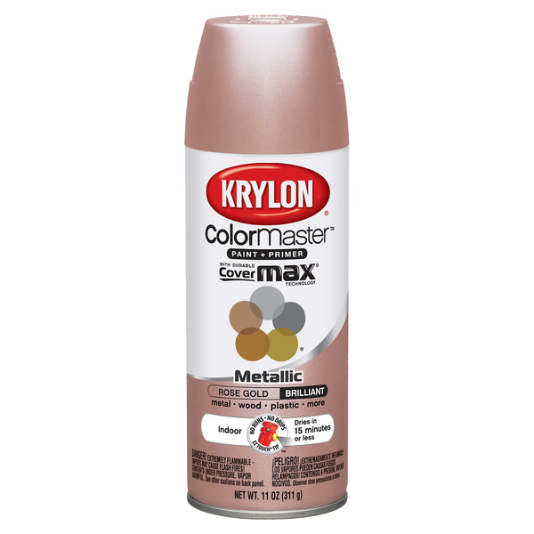 Colormaster Indoor/Outdoor Aerosol Paint 12oz-Rose Gold