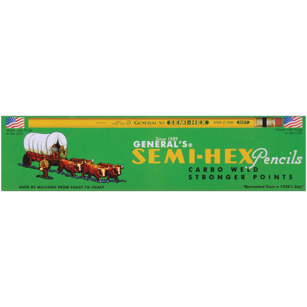 Semi-Hex Graphite #2 Pencils 12/Pkg-2HB