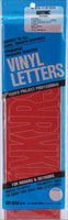 Permanent Adhesive Vinyl Letters 4" 95/Pkg-Red