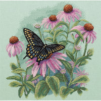 Dimensions Counted Cross Stitch Kit 11"X11"-Butterfly & Daisies (14 Count)