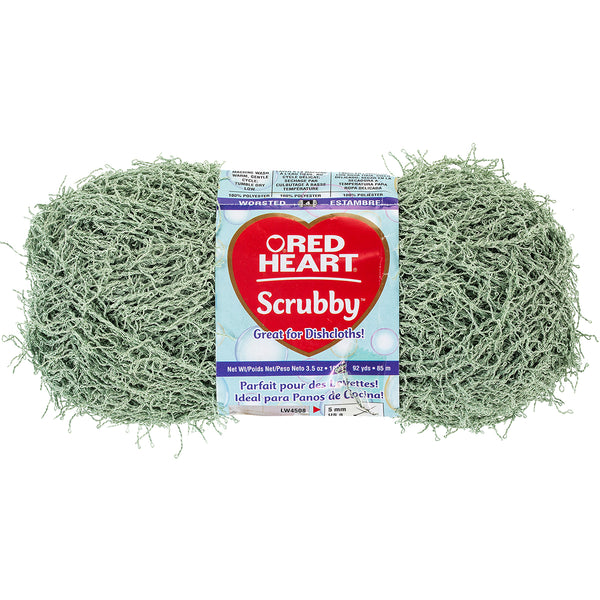 Red Heart Scrubby Yarn-Green Tea