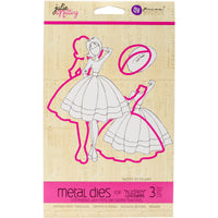Julie Nutting Metal Die-Coordinates W/Audrey Stamp 11119