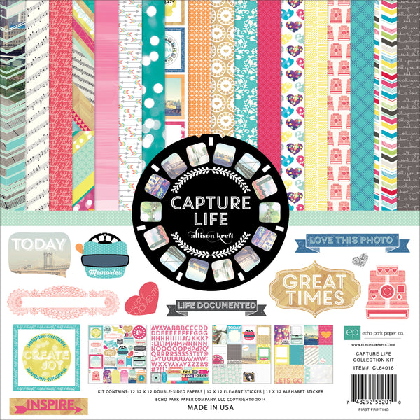 Echo Park Collection Kit 12"X12"-Capture Life