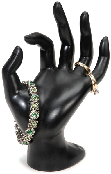 Hand Form Display 3.5"X5"X7"-Black Polyresin