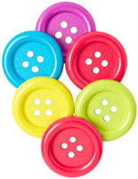 Favorite Findings Big Buttons 6/Pkg-Fun