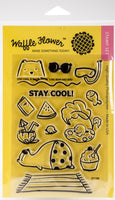 Waffle Flower Crafts Clear Stamps 4"X6"-Stay Cool