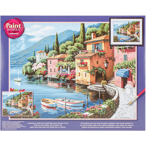 Paint Works Paint By Number Kit 20"X16"-Lakeside Village